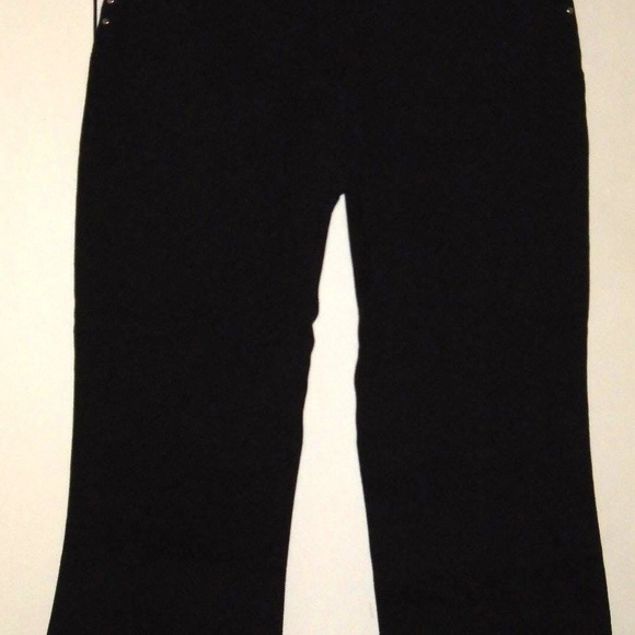 Vintage Rare Studed Fringe Edges Capri Cropped Pants - Picture 5 of 7